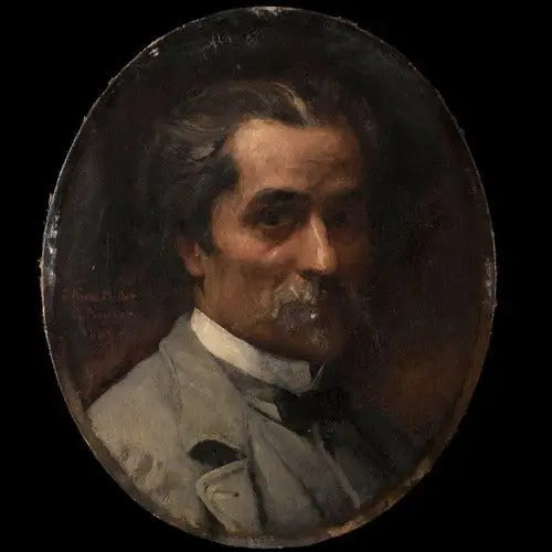 Portrait du sculpteur Aimé Millet - Léon Bonnat image 1 reproduction artisanale de tableau