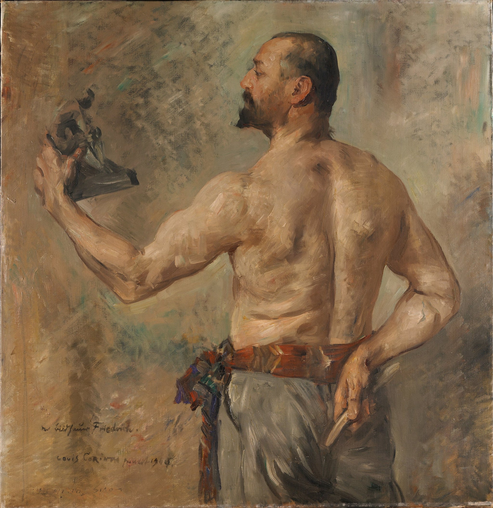 Portrait du sculpteur Friedrich - Lovis Corinth image 1 reproduction artisanale de tableau