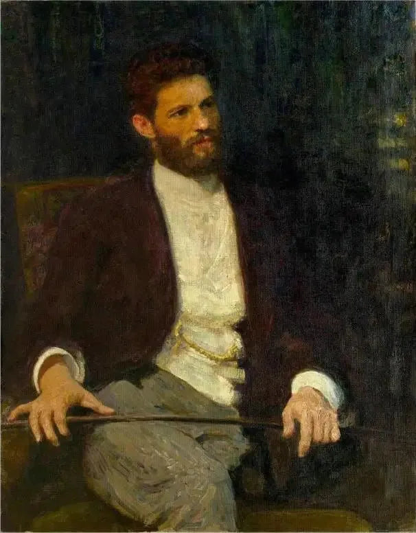 Portrait du sculpteur Mark Matveevich Antokolski. - Ilya Repin image 1 reproduction de peinture à l’huile