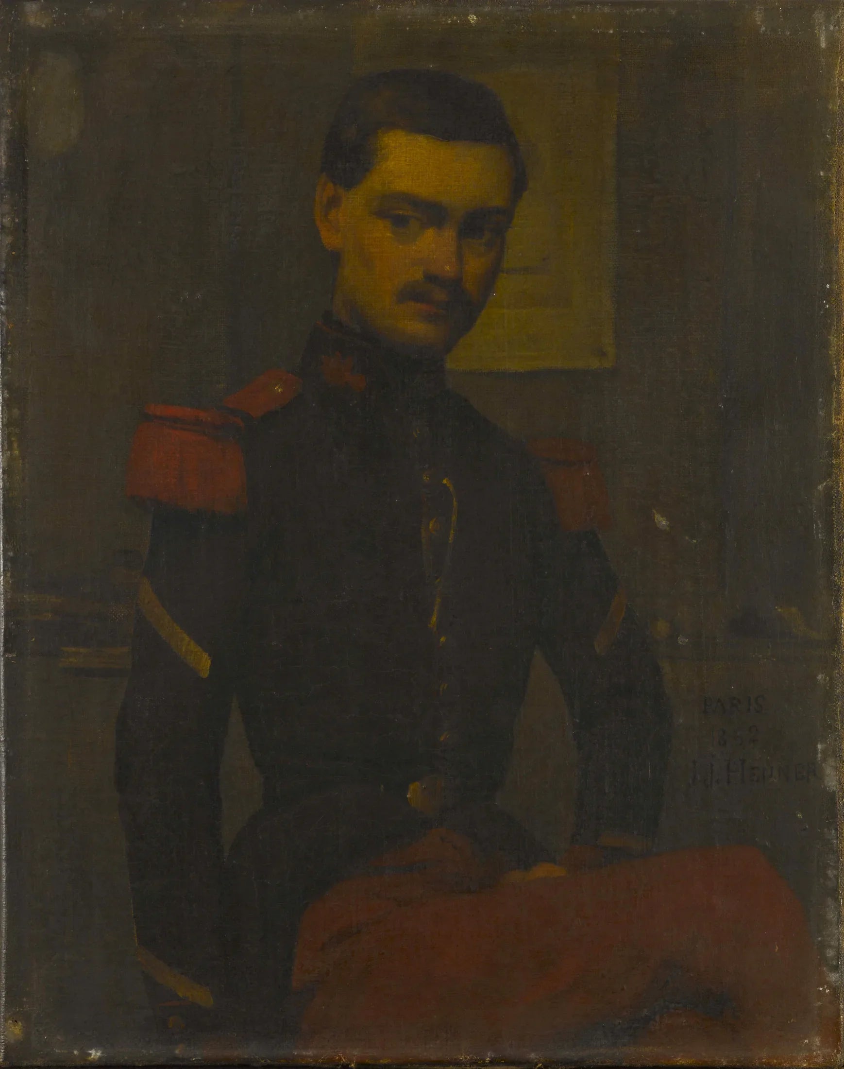 Portrait du Sergent Fourrier - Jean-Jacques Henner image 1 copie de tableau peinte à la main