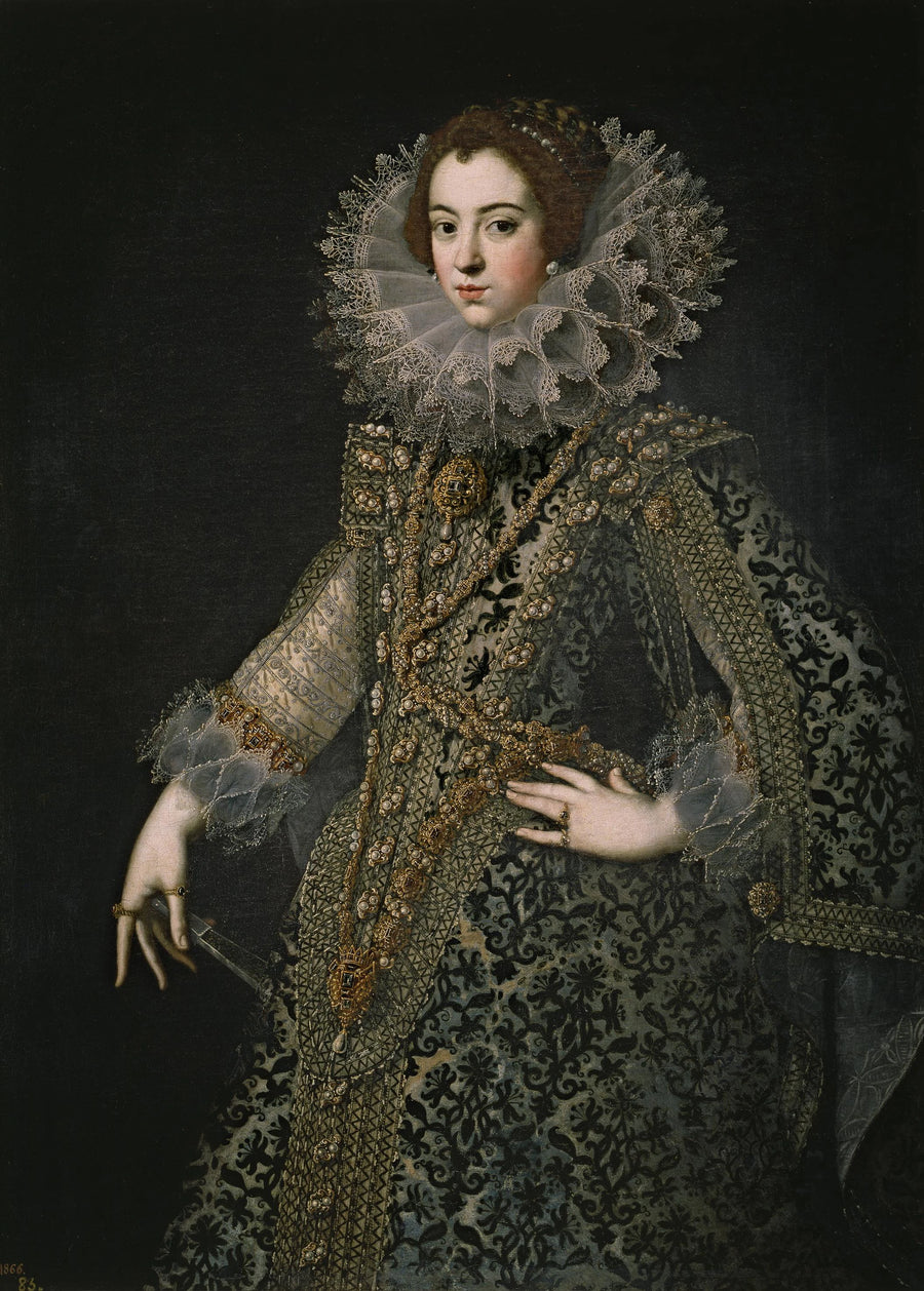 Portrait d'Élisabeth de Bourbon, reine d'Espagne - Artiste inconnu