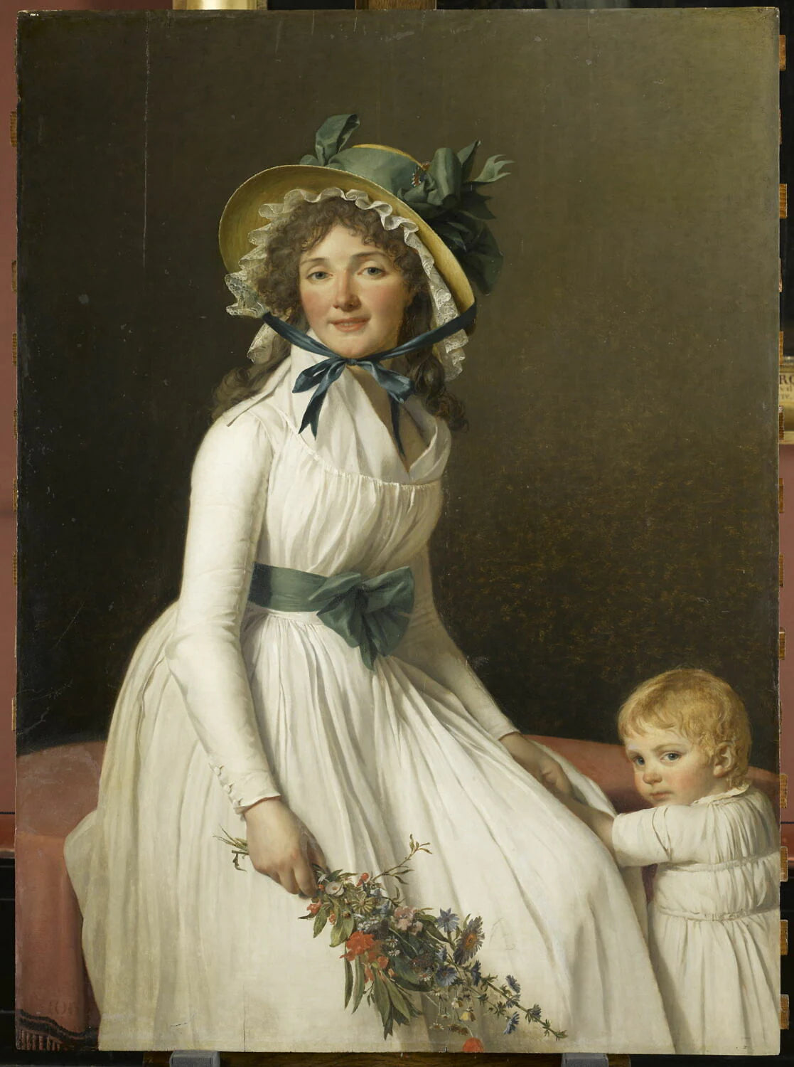 Portrait d'Émilie Sériziat, née Pécoul (vers 1770-1804) et de son fils Émile (1793-mort en bas âge), respectivement belle-sœur et neveu de l'artiste - Jacques-Louis David