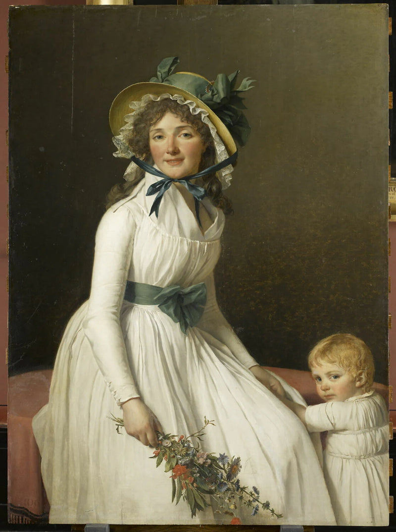 Portrait d'Émilie Sériziat, née Pécoul (vers 1770-1804) et de son fils Émile (1793-mort en bas âge), respectivement belle-sœur et neveu de l'artiste - Jacques-Louis David