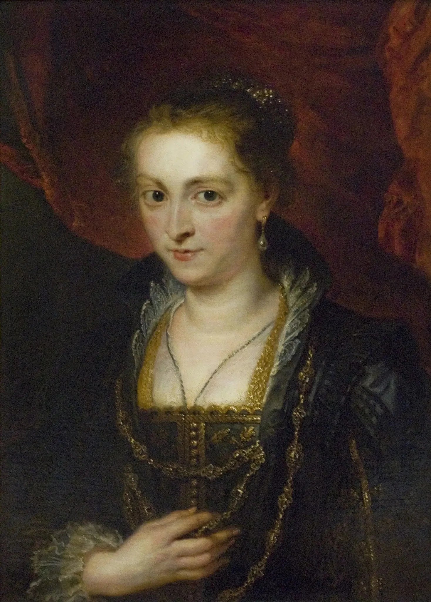 Portrait en buste d'une dame - Peter Paul Rubens image 1 copie de tableau peinte à la main