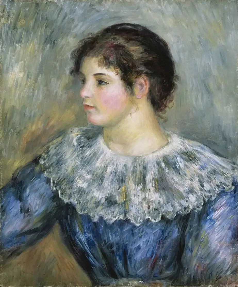 Portrait en buste de jeune fille - Pierre-Auguste Renoir image 1 copie de tableau peinte à la main