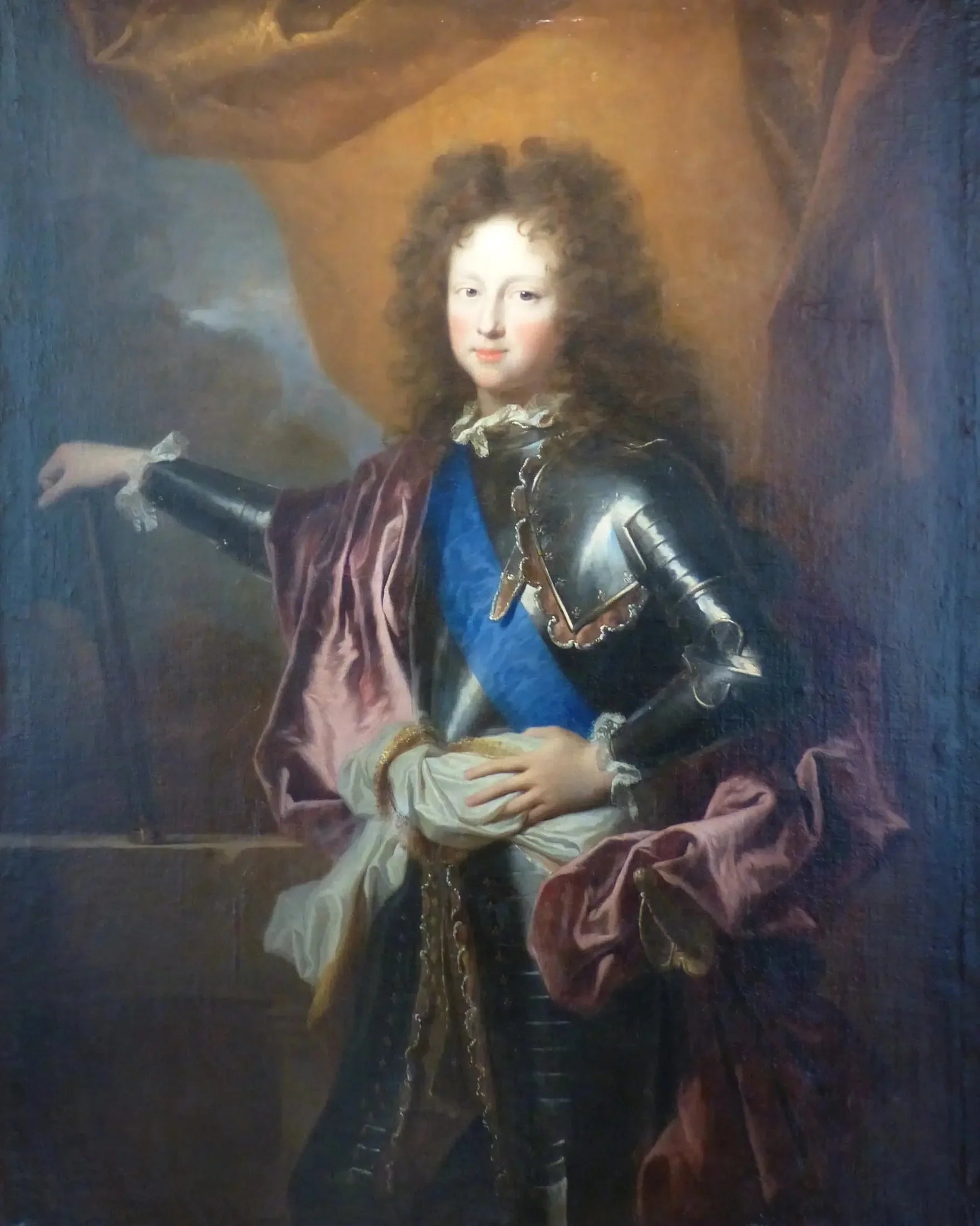 Portrait en buste de Philippe de France (duc de Chartres) - Hyacinthe Rigaud image 1 tableau peint à l’huile sur toile