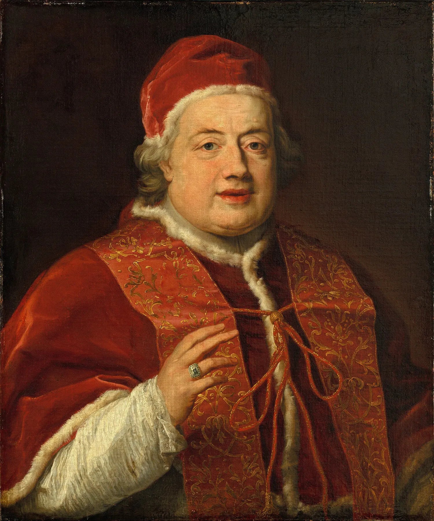 Portrait en buste du pape Clément XIII - Pompeo Batoni image 1 reproduction d’œuvre d’art à l’huile