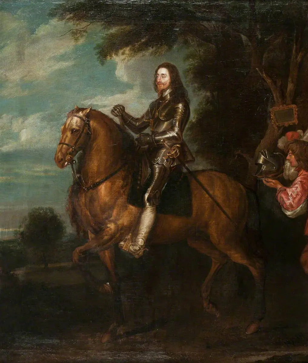 Portrait équestre de Charles Ier (1600-1649) - Antoine van Dyck image 1 tableau peint à l’huile sur toile