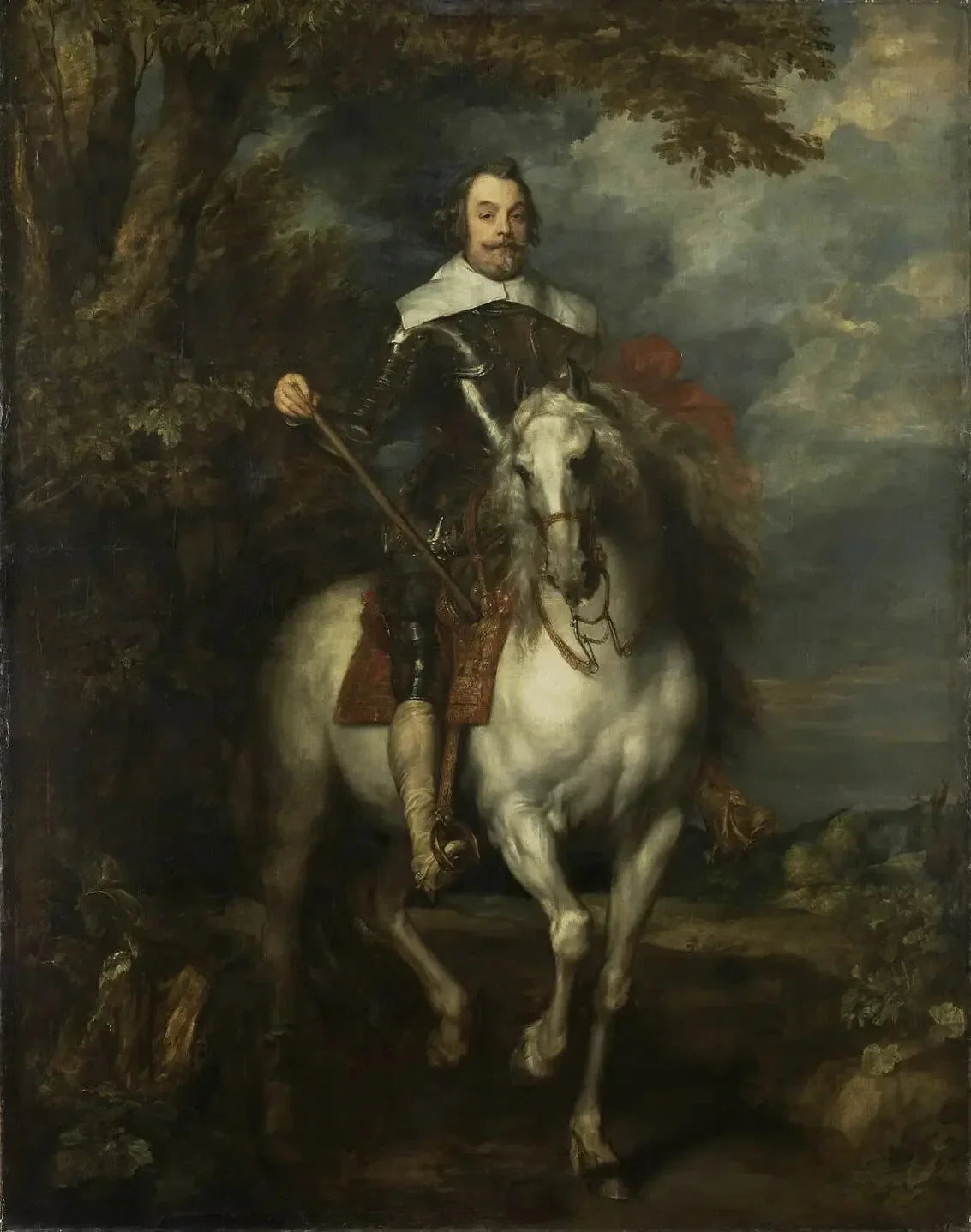 Portrait équestre de Francisco de Moncada - Antoine van Dyck image 1 copie de tableau peinte à la main