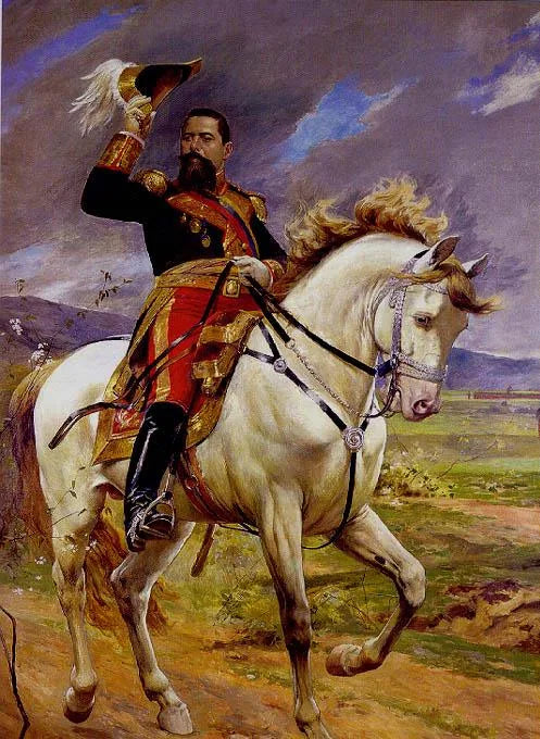 Portrait équestre du général Joaquin Crespo - Arturo Michelena image 1 reproduction artisanale de tableau