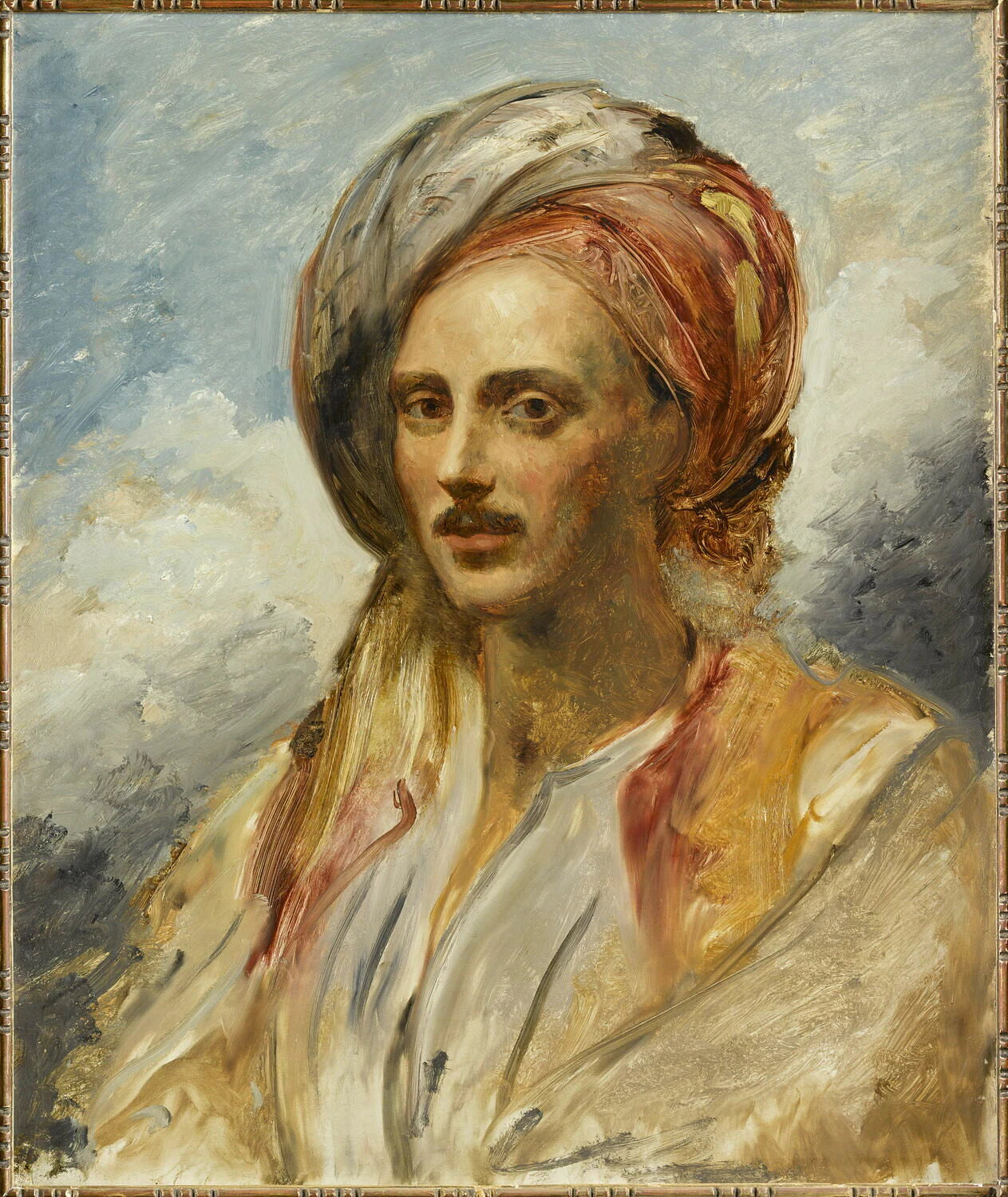 Portrait d'un Européen en costume oriental - Léon Riesener