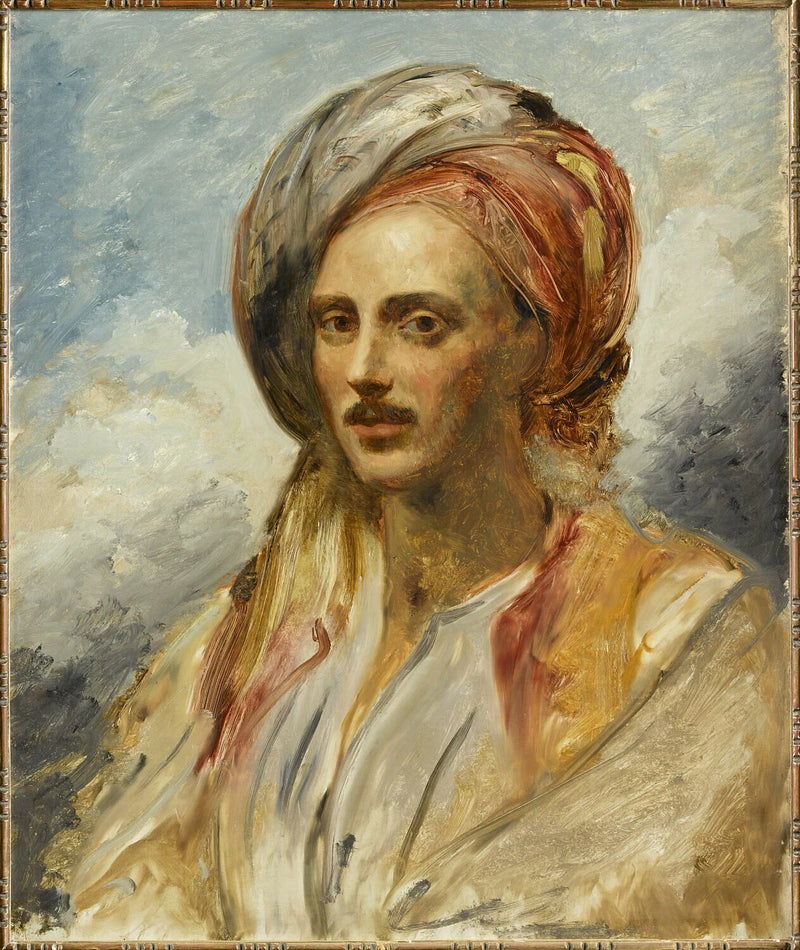 Portrait d'un Européen en costume oriental - Léon Riesener