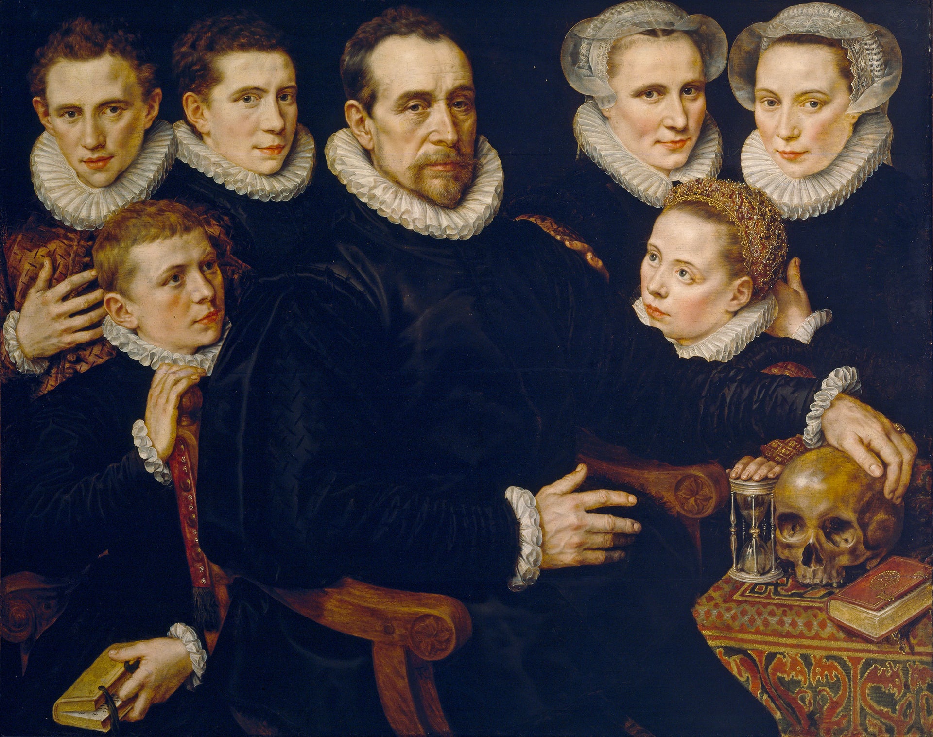 Portrait de famille - Adriaen Thomasz. Key