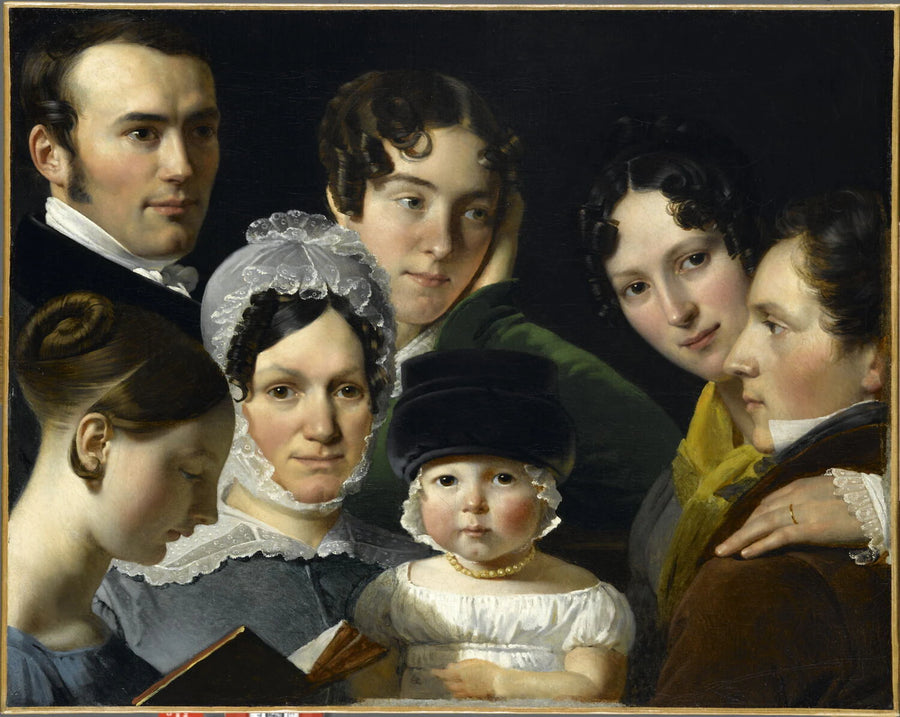 Portrait de la famille Dubufe en 1820 - Claude-Marie Dubufe