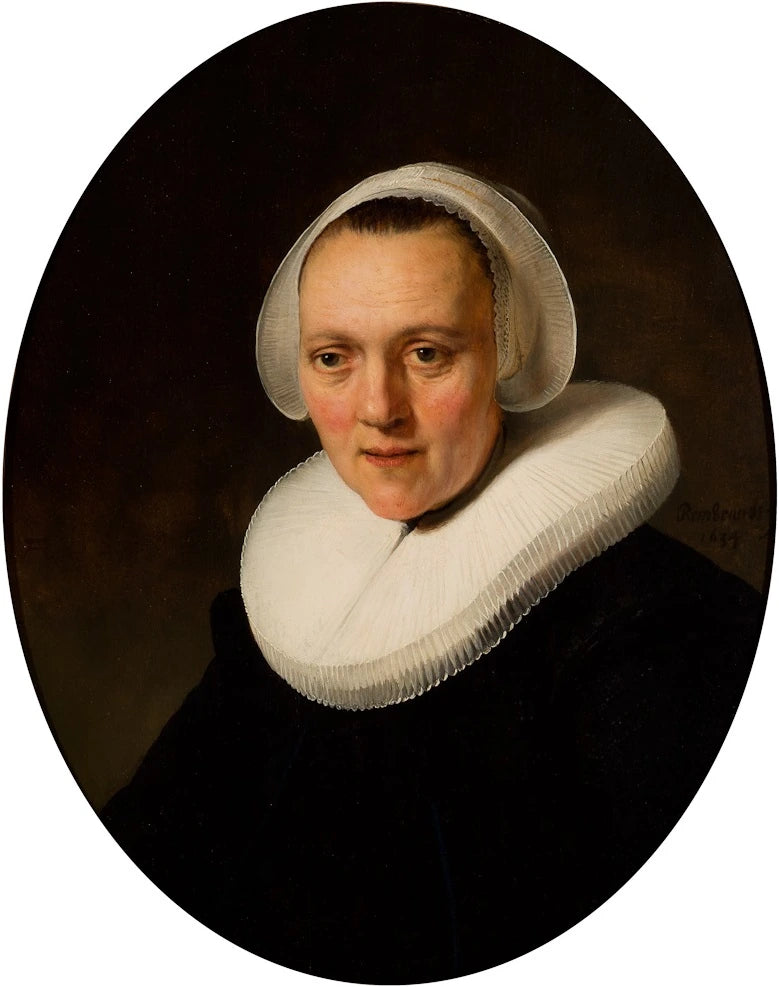 Portrait d’une femme de 40 ans, peut-être Marretje Cornelisdr. van Grotewal – Rembrandt, 1634