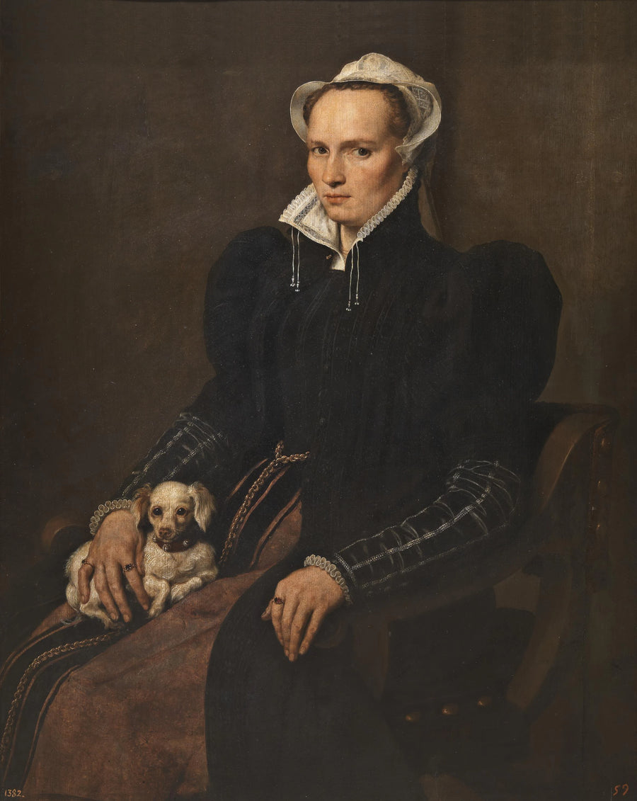 Portrait d'une femme assise - Antonio Moro