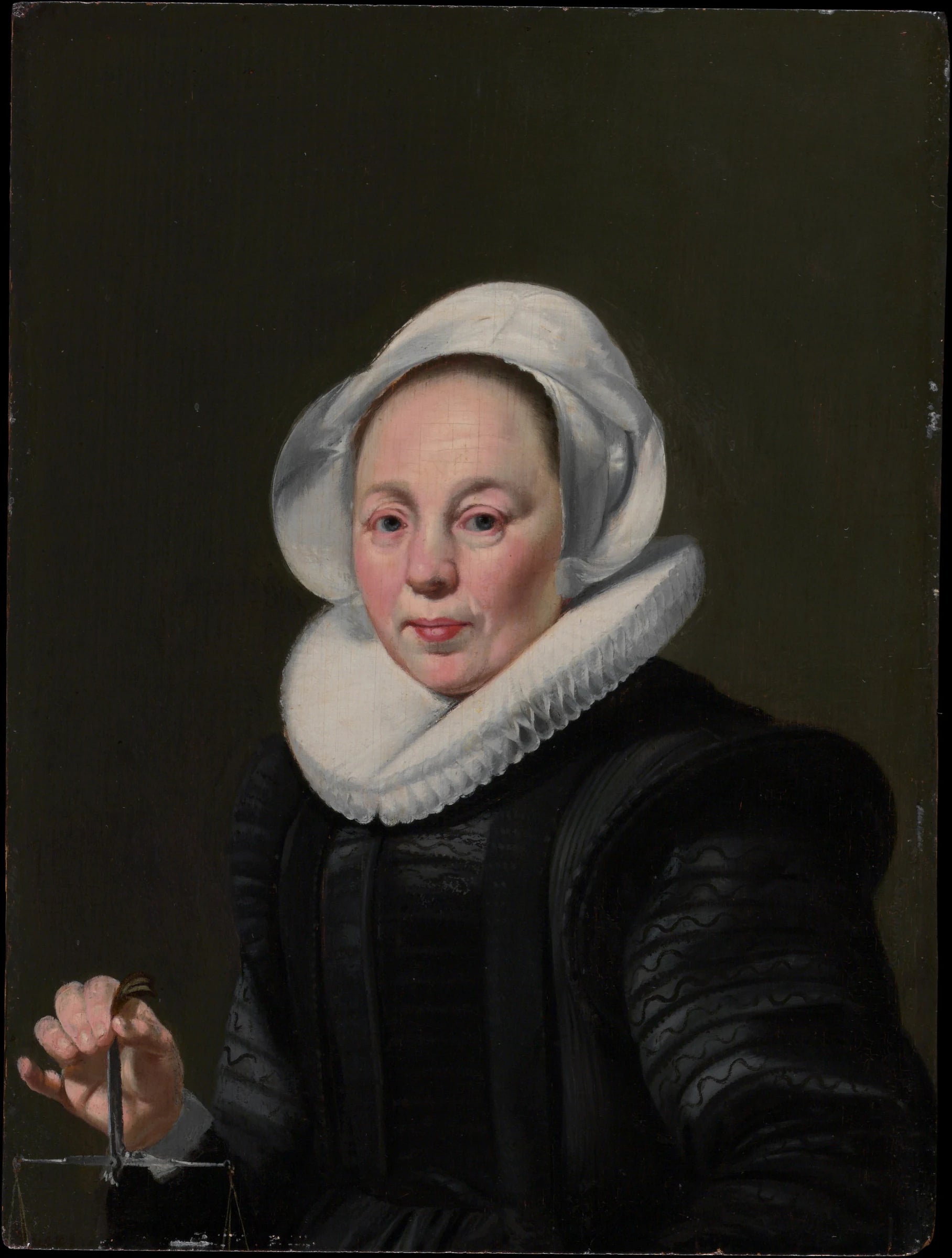 Portrait d'une femme avec une balance - Thomas de Keyser