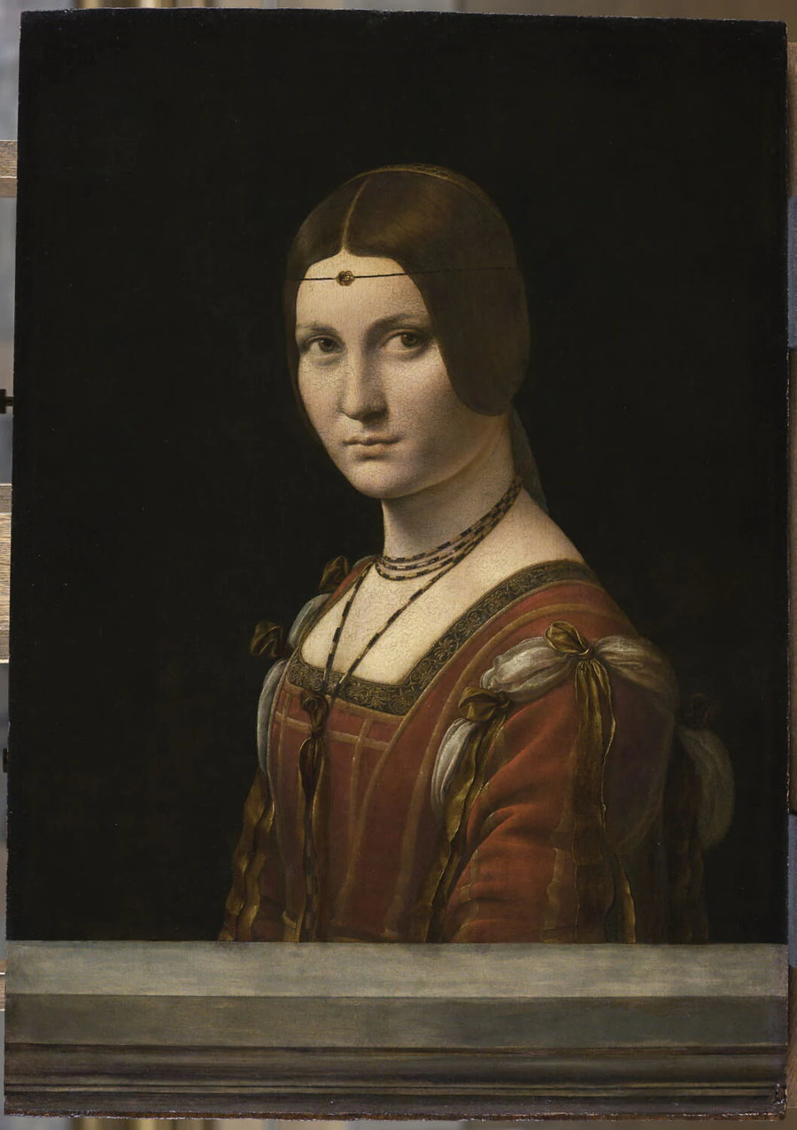 Portrait de femme, dit à tort La Belle Ferronnière - Leonardo da Vinci Léonard de Vinci
