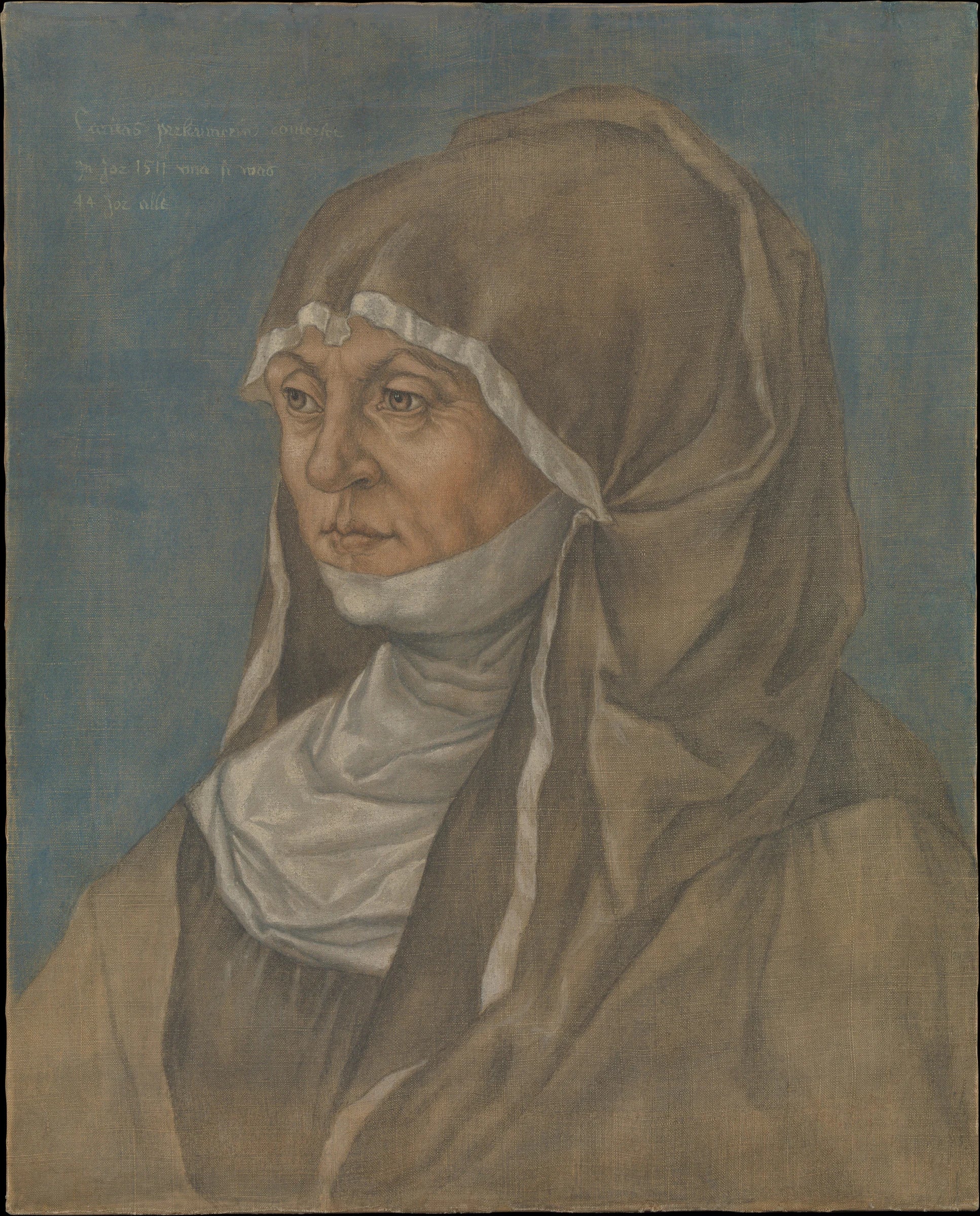 Portrait d'une femme, dite Caritas Pirckheimer (1467-1532) - Albrecht Dürer