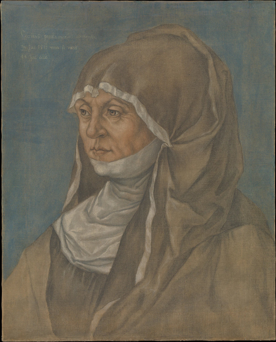 Portrait d'une femme, dite Caritas Pirckheimer (1467-1532) - Albrecht Dürer