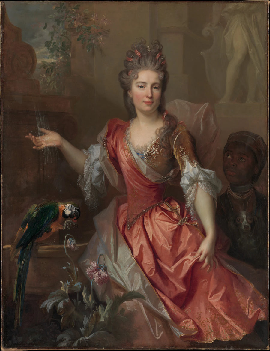 Portrait d'une femme et d'une servante - Nicolas de Largillierre (or Largillière)