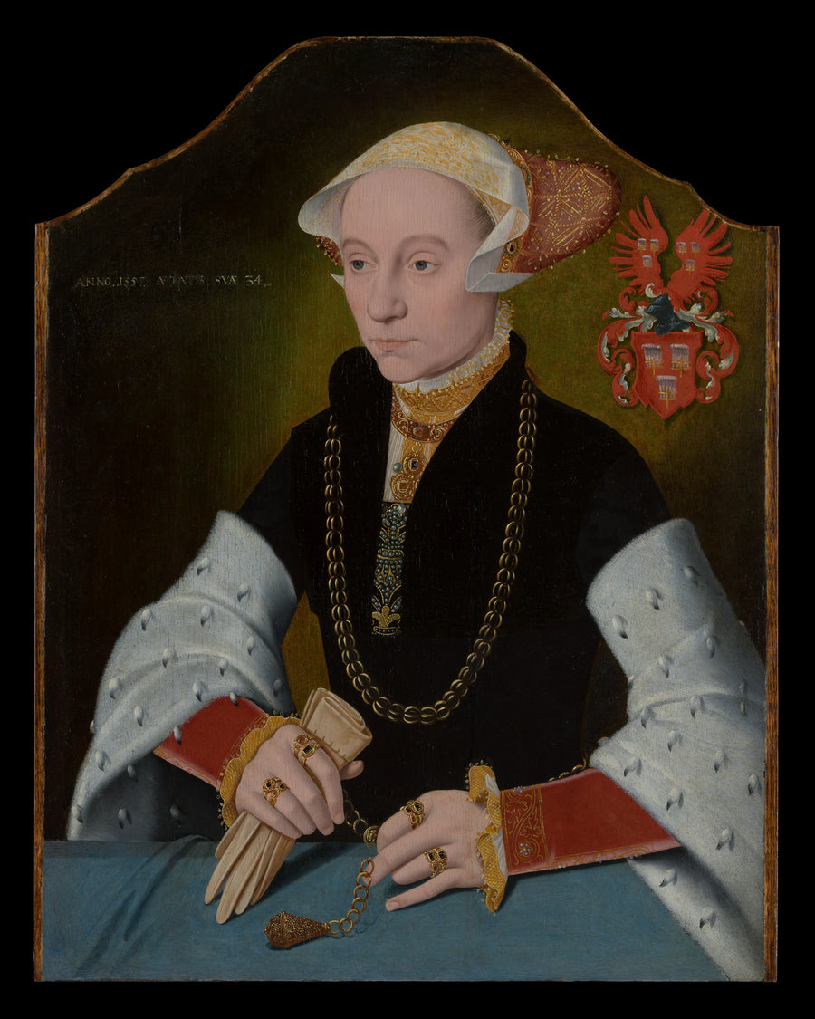 Portrait d'une femme de la famille Slosgin de Cologne - Barthel Bruyn the Younger