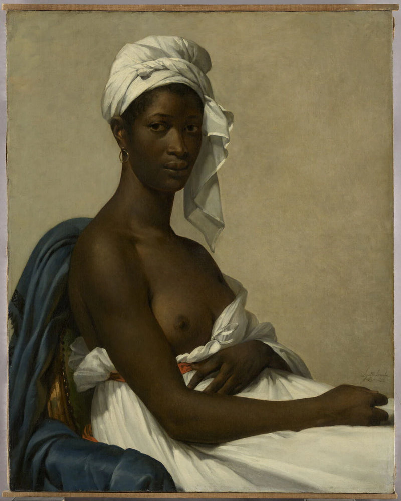Portrait d'une femme noire - née Le Roulx de La Ville ou Laville-Leroulx Benoist Marie Guillemine