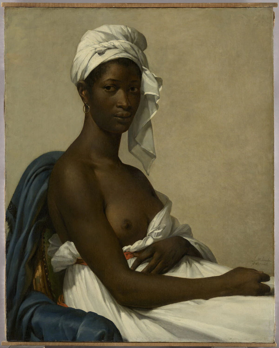 Portrait d'une femme noire - née Le Roulx de La Ville ou Laville-Leroulx Benoist Marie Guillemine