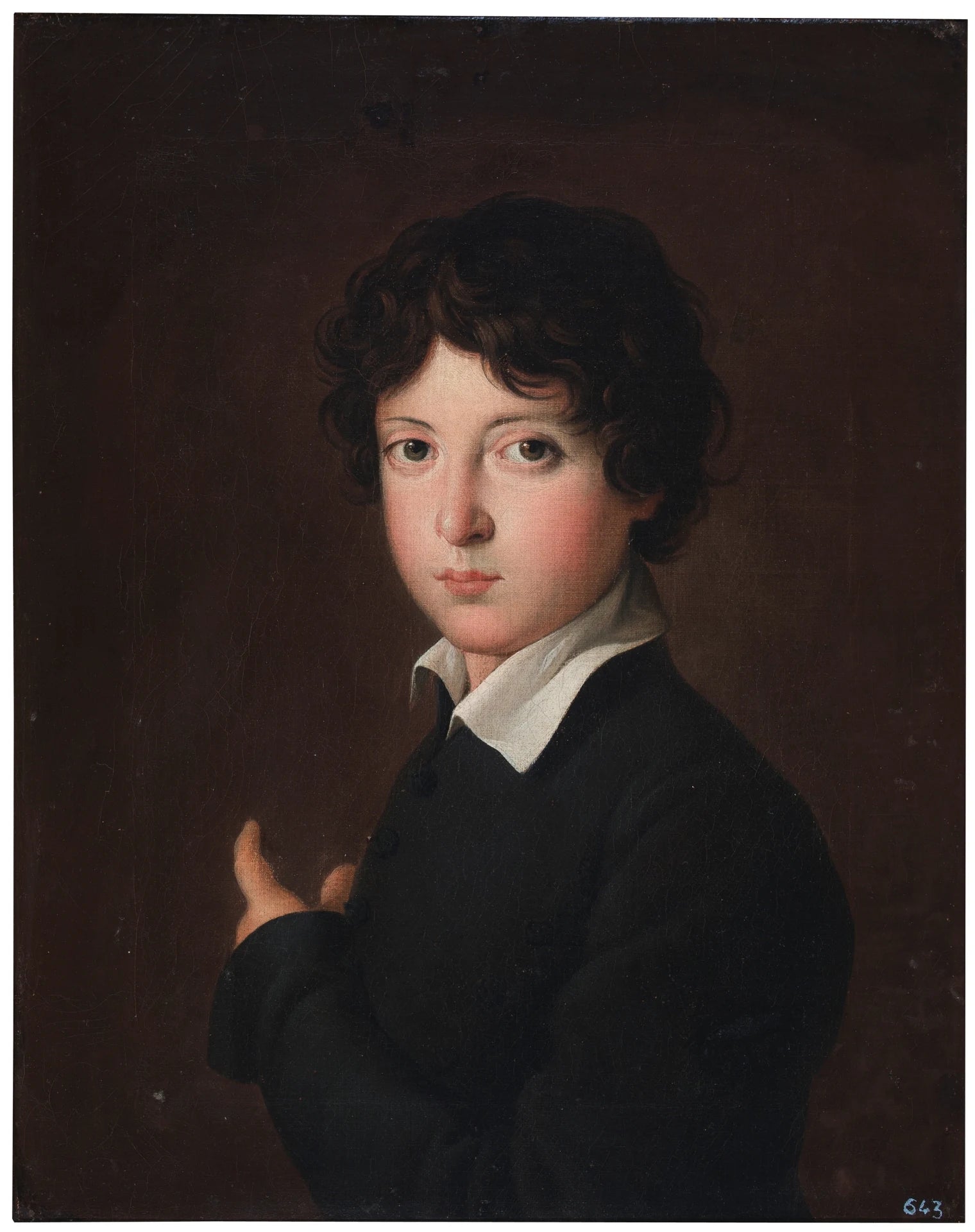 Portrait d'un garçon - Zacarías González Velázquez