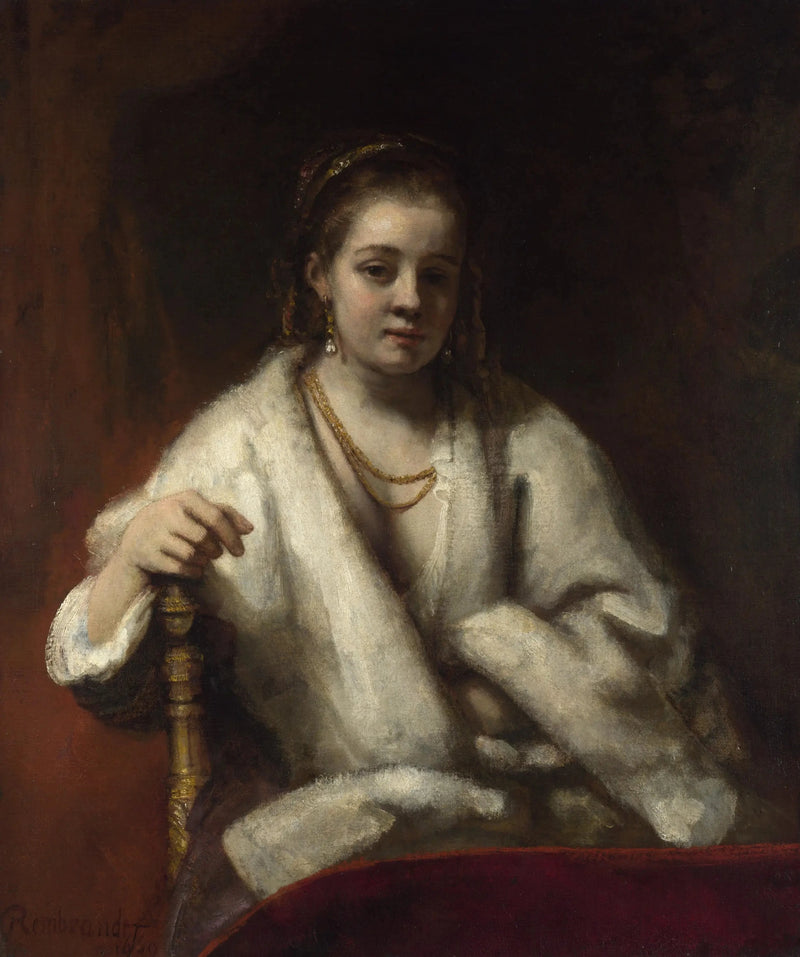 Portrait présumé d’Hendrickje Stoffels – Rembrandt, vers 1654–1656