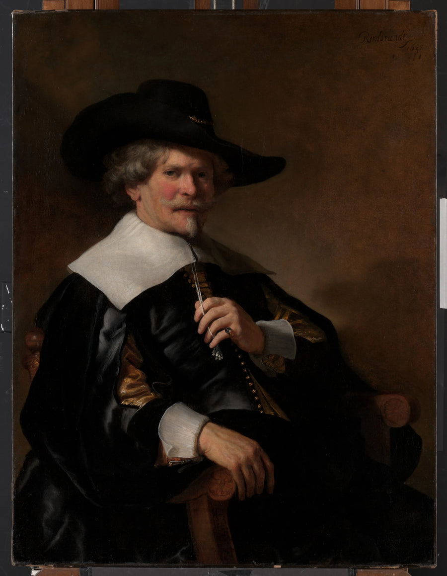Portrait d'un homme assis dans un fauteuil - Dutch (Amsterdam) Painter, about 1640–50