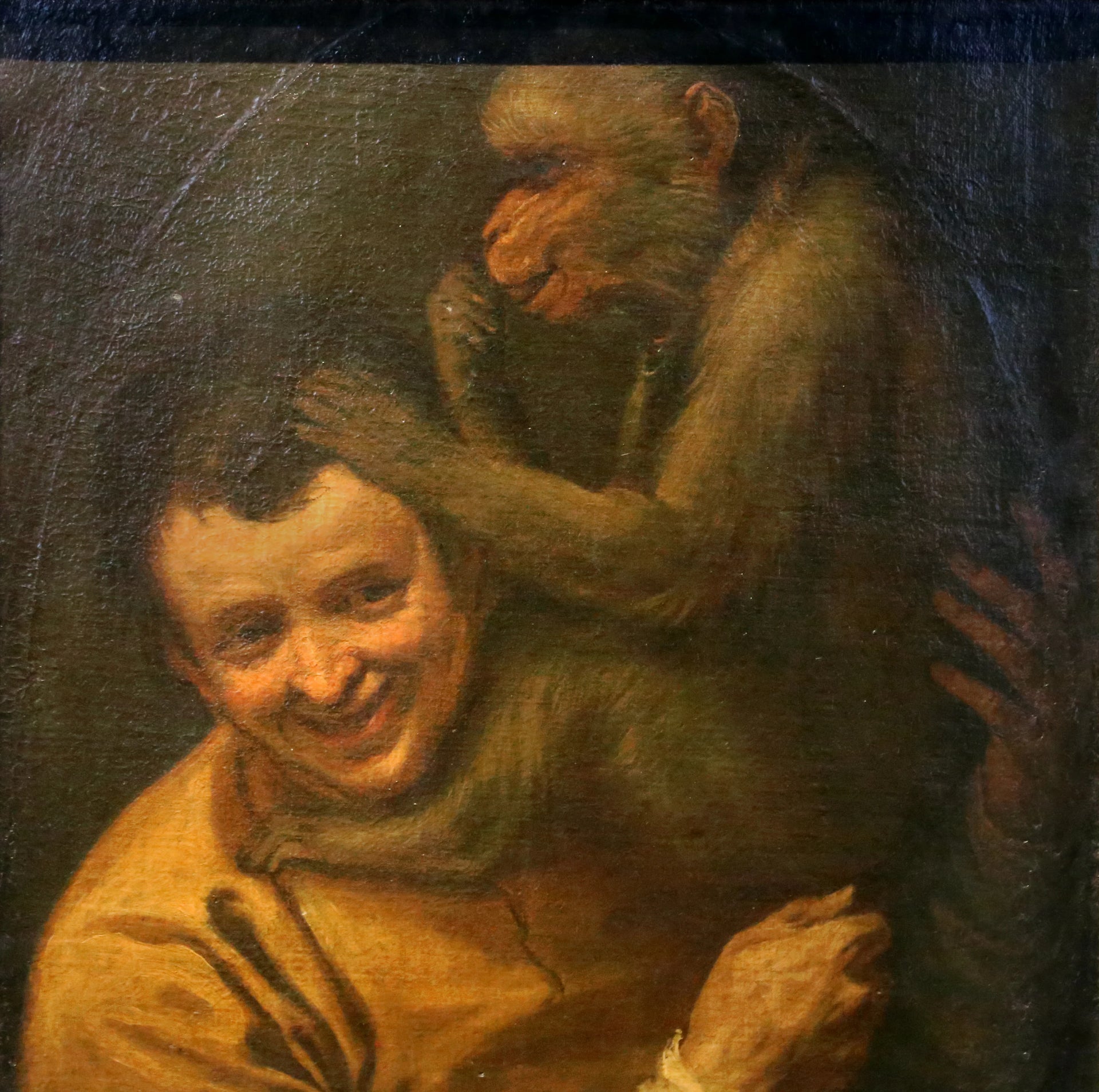 Portrait d'homme au singe - Annibale Carracci