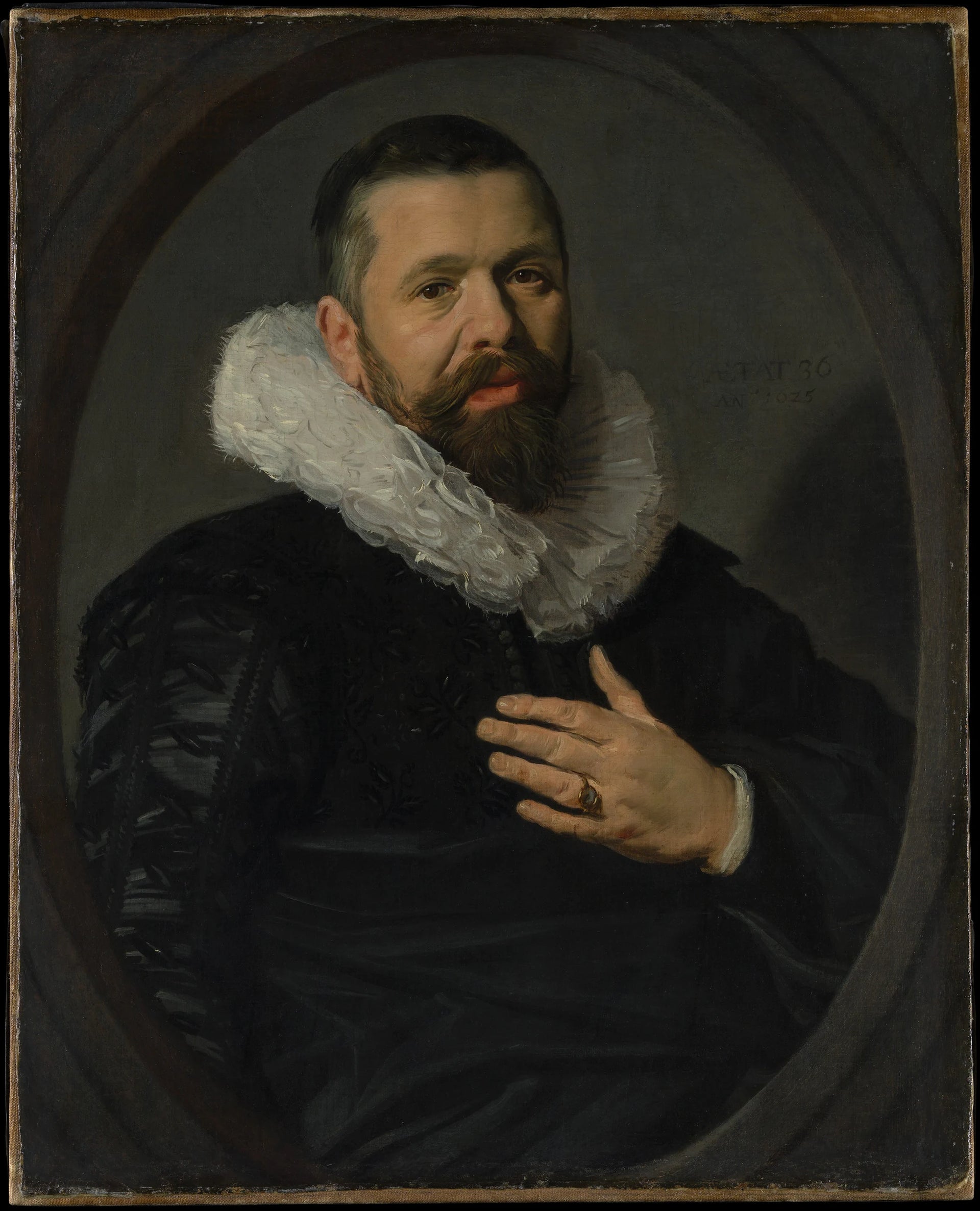 Portrait d'un homme barbu avec une fraise - Frans Hals