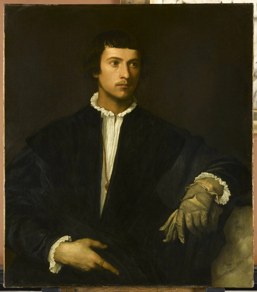 Portrait d'homme, dit L'Homme au gant - Tiziano ou Titien