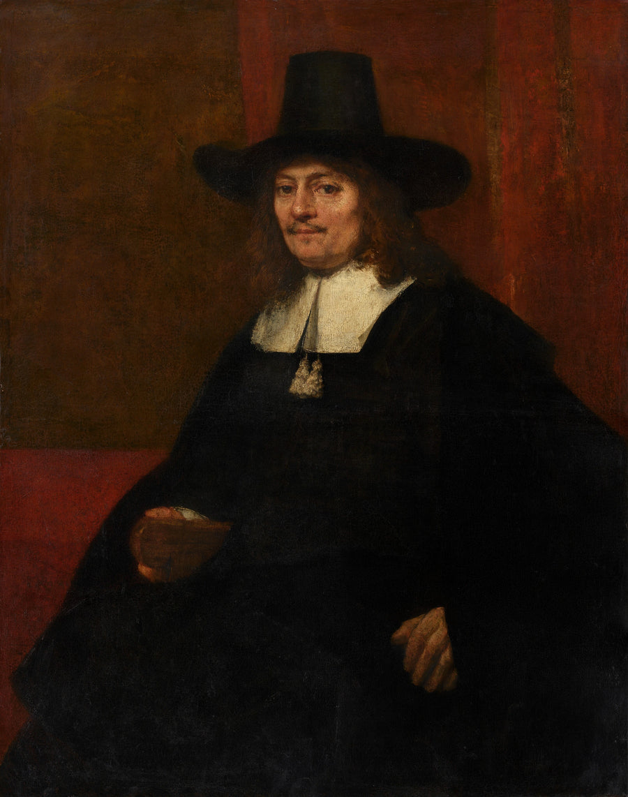 Portrait d’un homme au grand chapeau – Rembrandt, vers 1663
