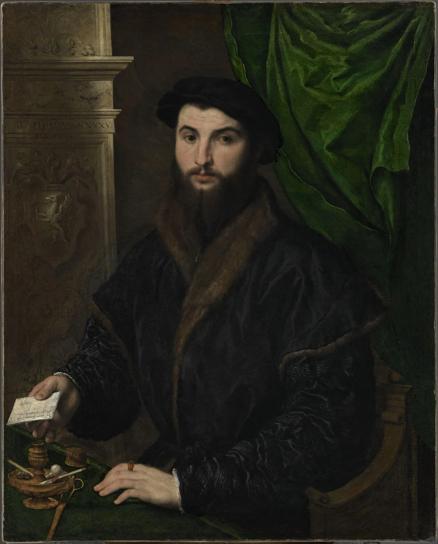 Portrait d'homme (Thomas Stahel ou Stachel ?), dit autrefois Portrait de Hieronymus Kraffter - Paris Bordon