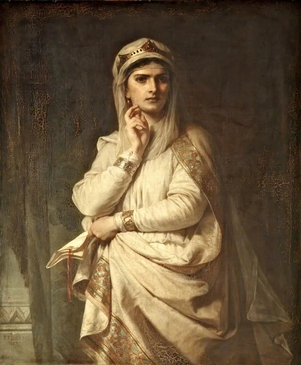 Portrait idéal de Lady Macbeth - Thomas Francis Dicksee image 1 tableau peint à l’huile sur toile