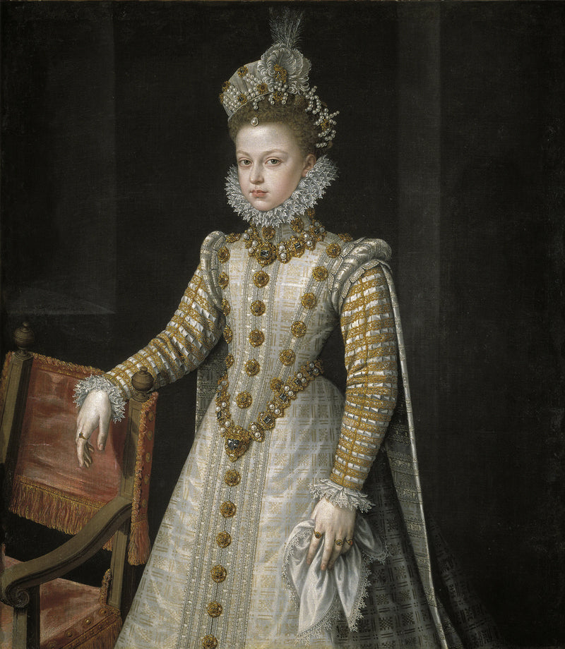 Portrait de l'infante Isabelle Claire Eugénie - Alonso Sánchez Coello