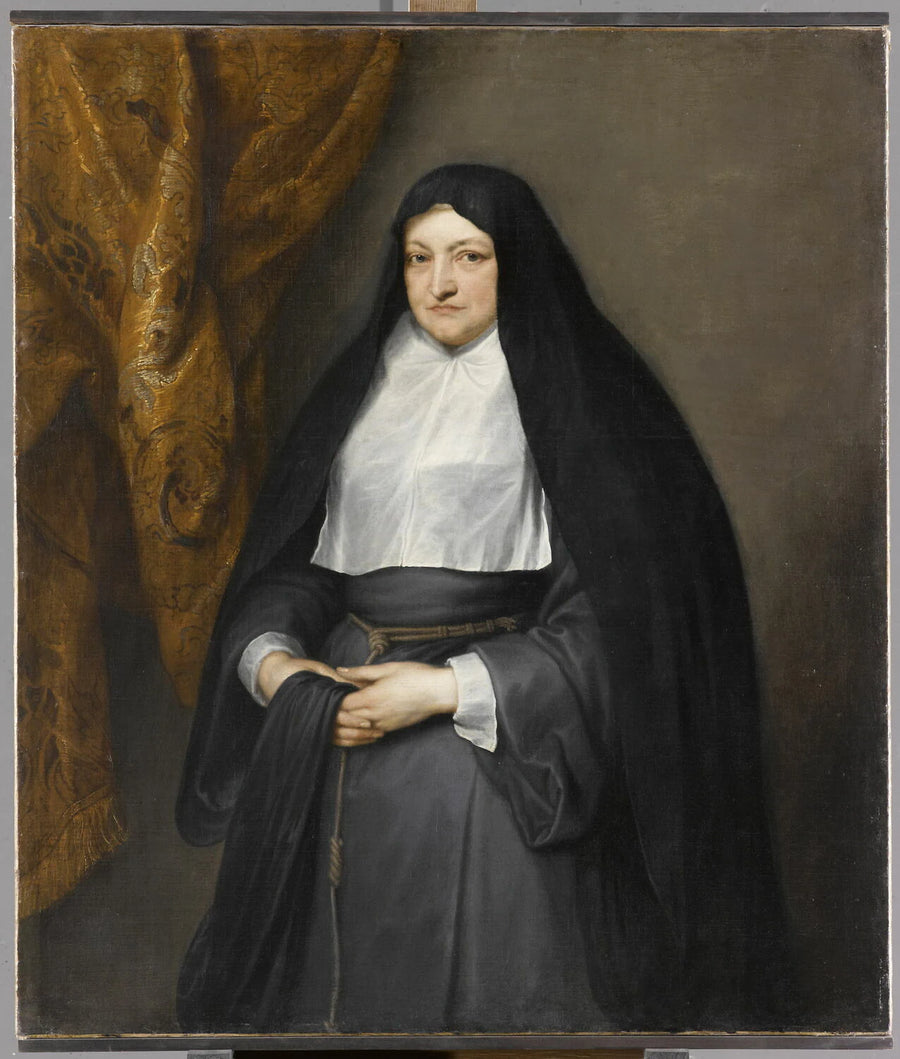 Portrait d'Isabelle-Claire-Eugénie d'Autriche (1566-1633), infante d'Espagne, régente des Pays-Bas, en habit de clarisse - Antoon van Dyck