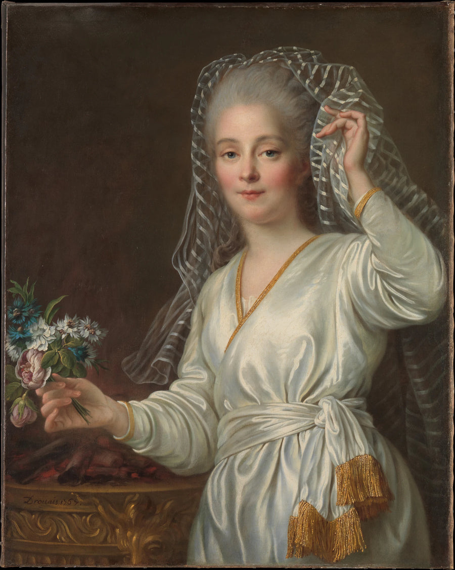 Portrait d'une jeune femme en Vestale - François Hubert Drouais