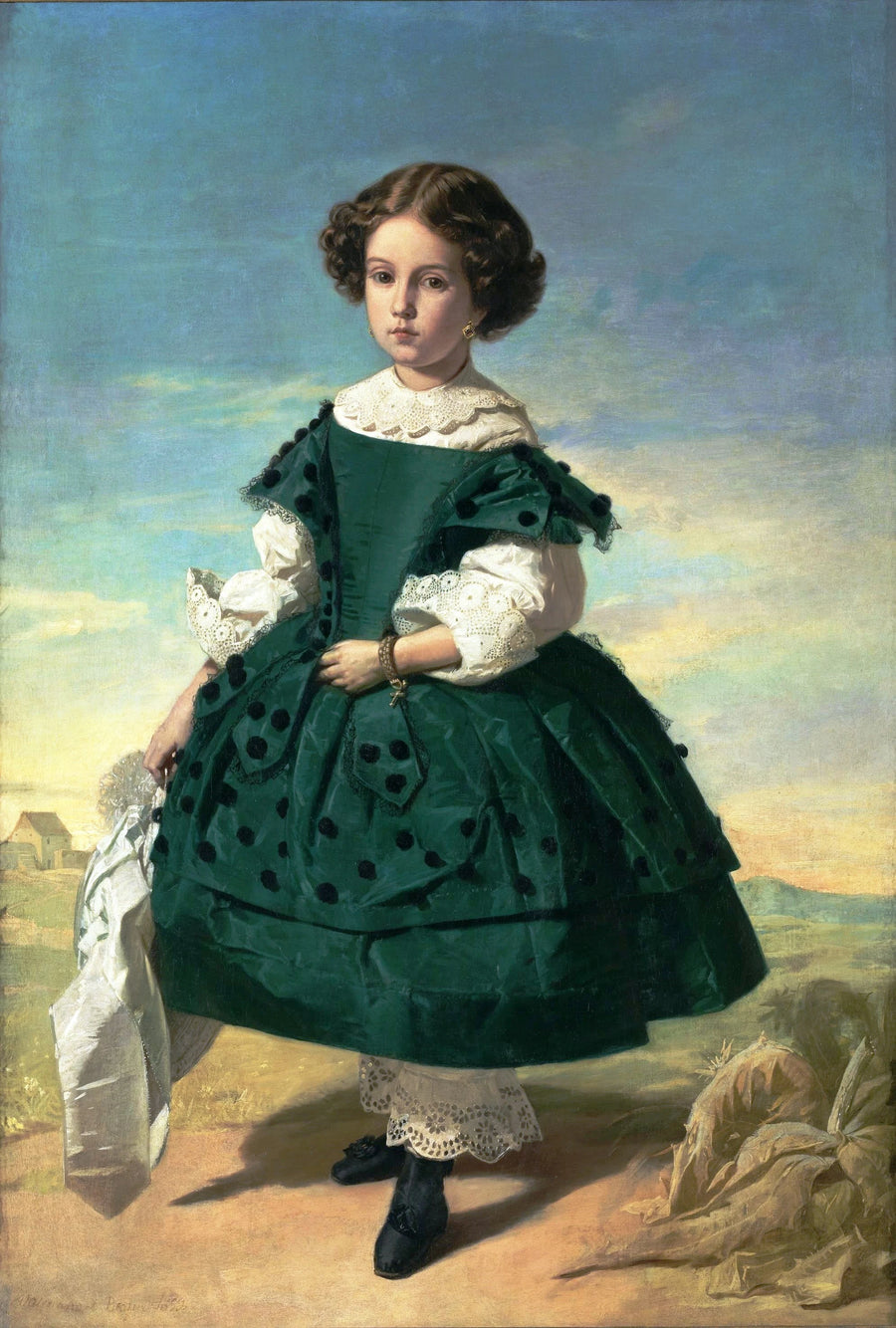 Portrait d'une jeune fille - Valeriano Domínguez Bécquer