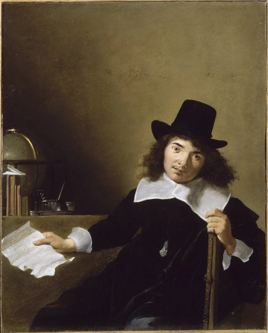 Portrait d'un jeune homme âgé de vingt ans et tenant une lettre, 1641 - Bartholomeus Breenbergh