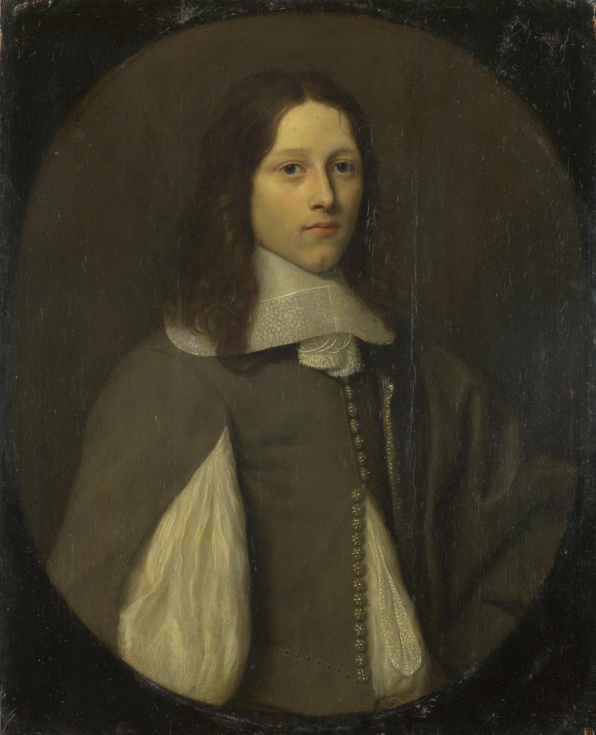 Portrait d'un jeune homme en gris - Abraham Ragueneau