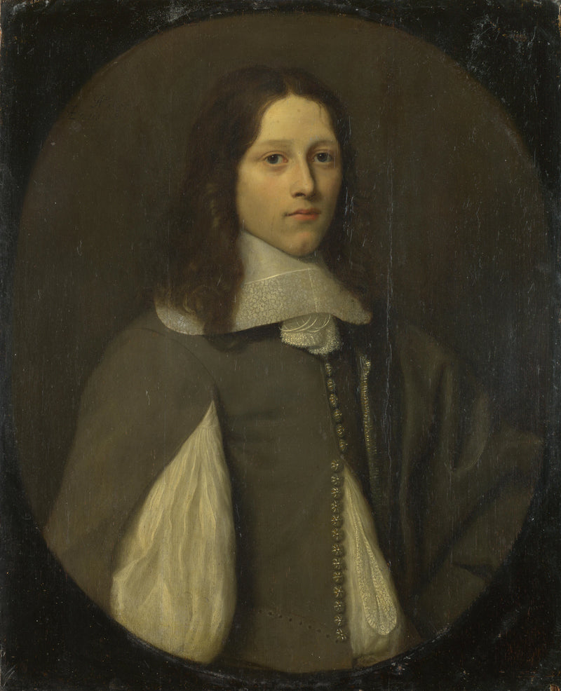 Portrait d'un jeune homme en gris - Abraham Ragueneau