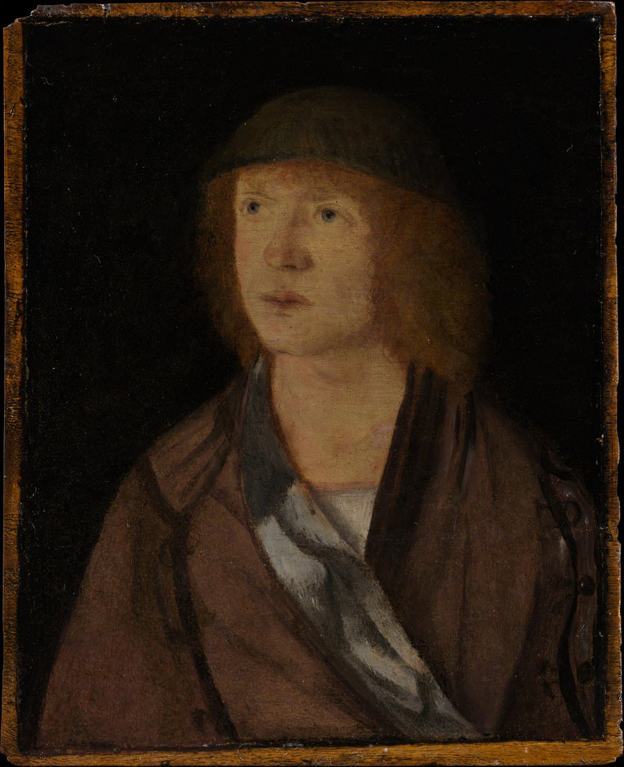 Portrait d'un jeune homme ; (verso) Jeune fille tressant une guirlande - Hans Süss von Kulmbach