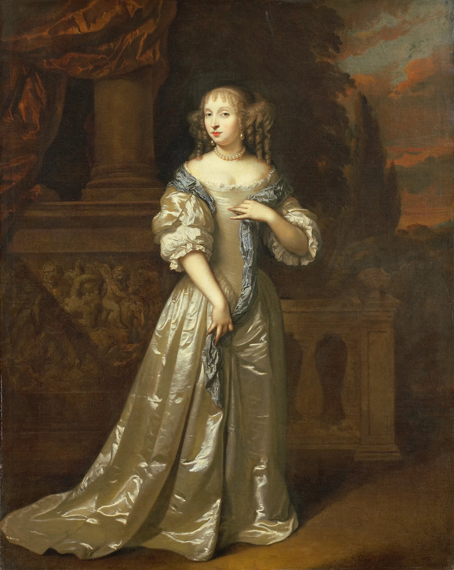Portrait de Lady Philippina Staunton, épouse de Roelof van Arkel, seigneur de Burgst - Caspar Netscher