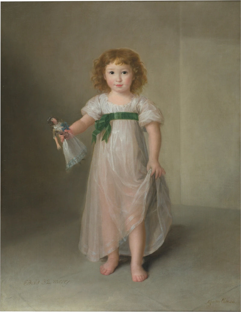 Portrait de Manuela Téllez-Girón - Agustín Esteve y Marqués