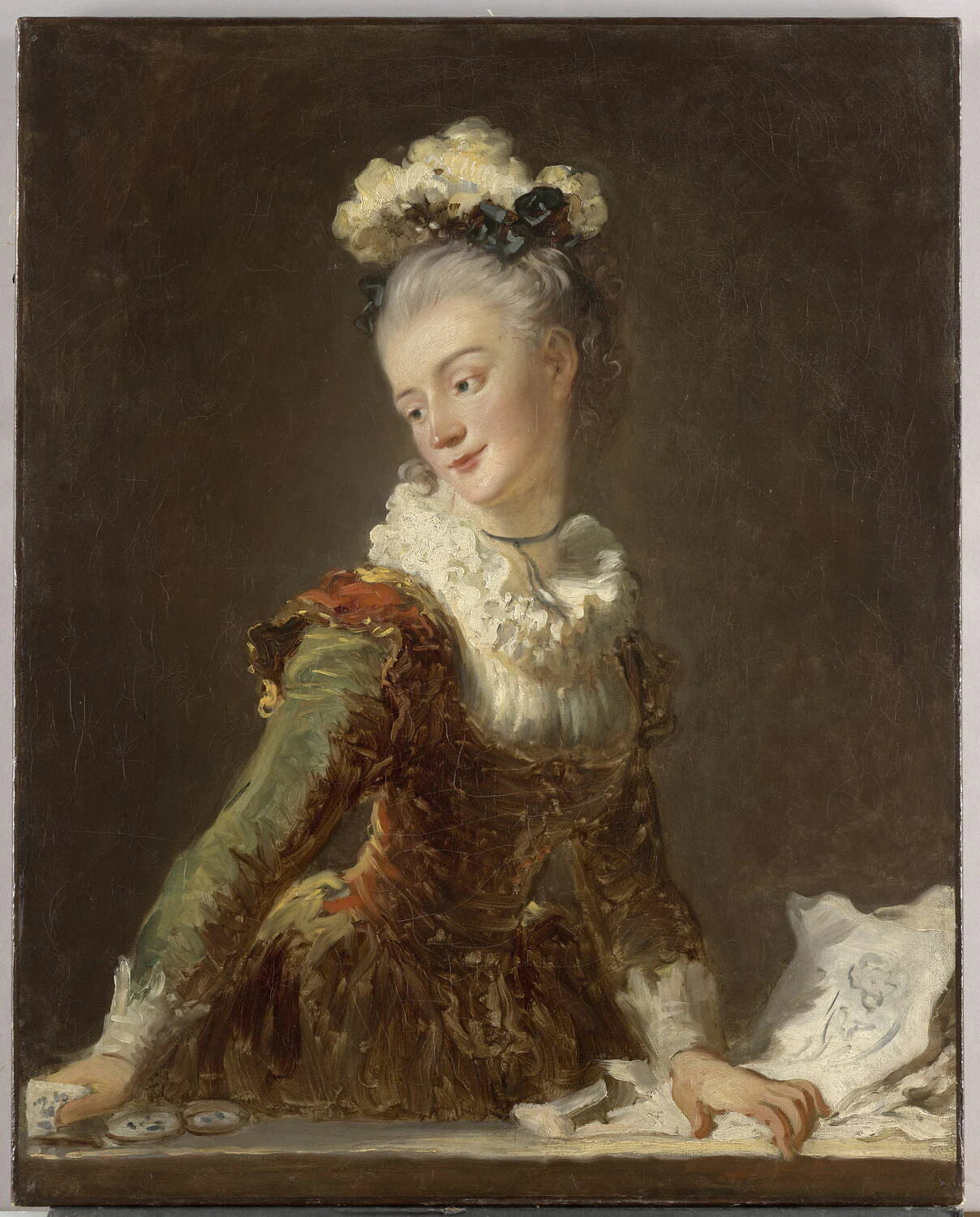 Portrait de Marie-Anne-Eléonore, comtesse de Grave (1730-1807), dit autrefois Portrait de Marie-Madeleine Guimard (1743-1816). - Jean-Honoré Fragonard