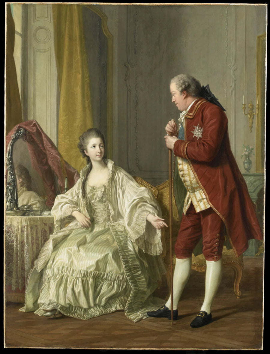 Portrait du marquis de Marigny (1727-1781) et de sa femme, née Marie-Françoise Constance Julie Filleul (1751-1822) - Louis-Michel Van Loo