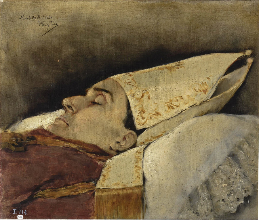 Portrait mortuaire de l'évêque de Narciso Martínez Izquierdo - José Nin y Tudó